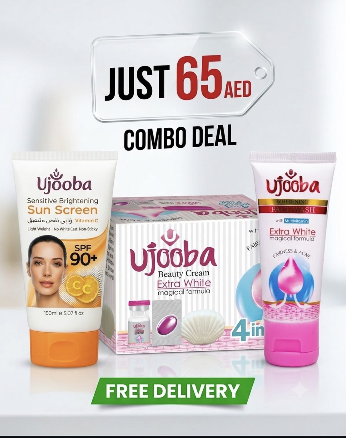 Ujooba 4in1 Extra White Combo Deal